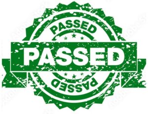 Passed!!